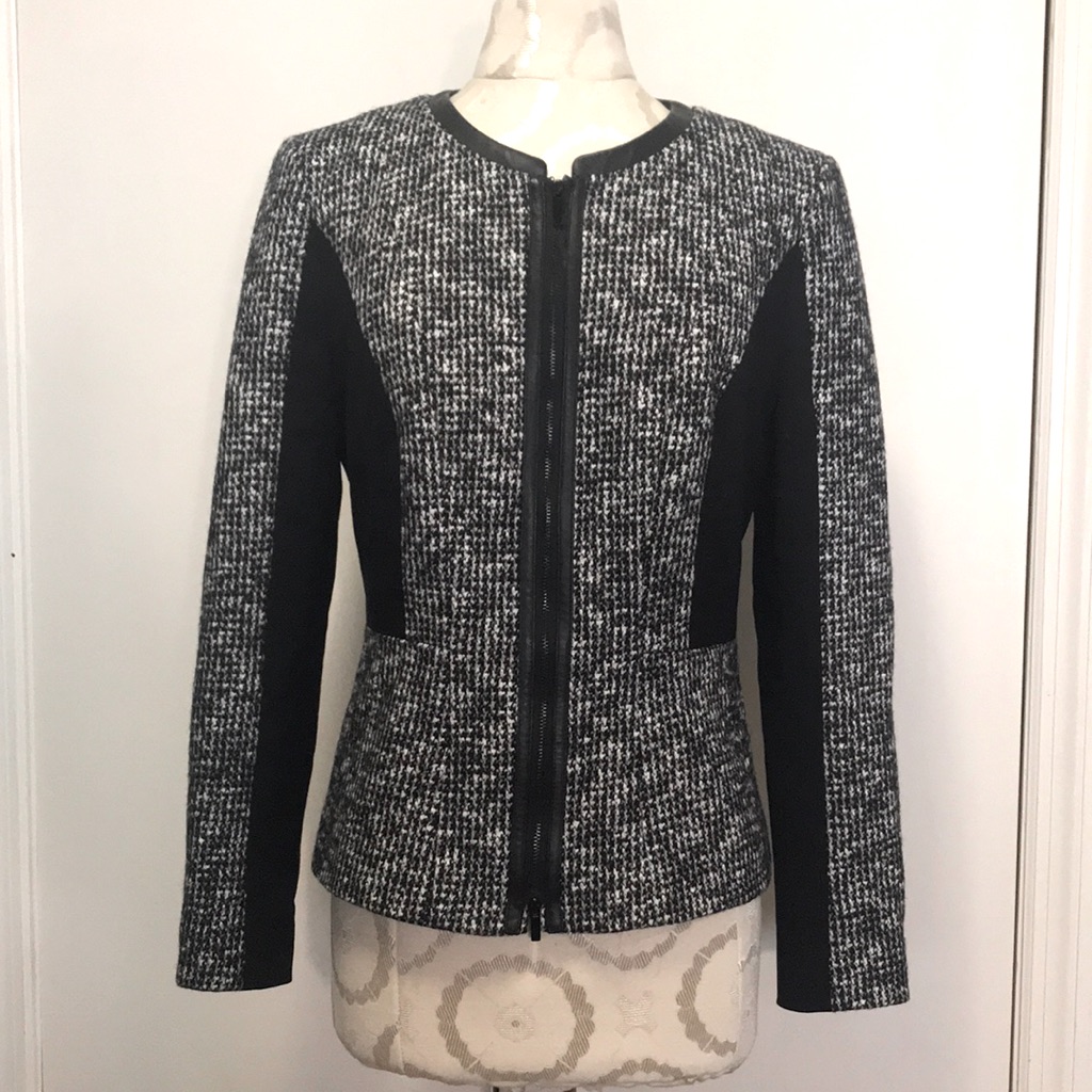 Designer Classiques Entier Wool/Cotton Blend Jacket, Sz M